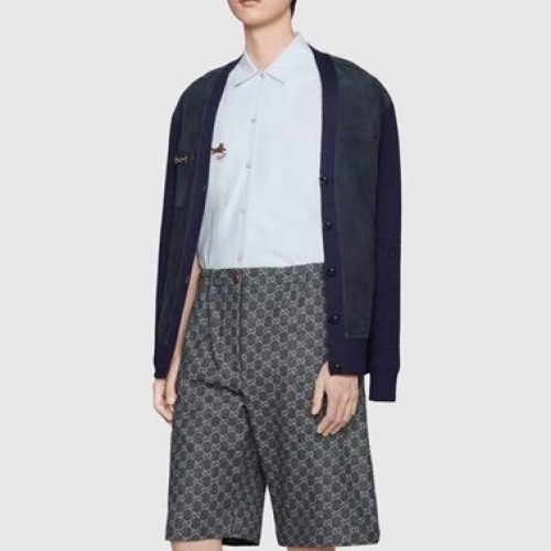 グッチグッチメンズイニシャルヴィンテージカジュアルショートパンツc03512.ブルー