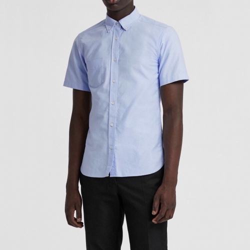 バーバリーバーバリーメンズヴィンテージベーシックシャツr03779.ブルー