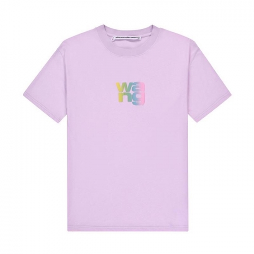 アレクサンダーワンユニセックス半袖Tシャツw0211パープル