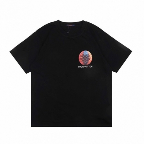 ルイヴィトンルイヴィトンユニセックス半袖Tシャツu02673ブラック