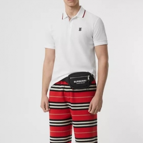 バーバリーバーバリーメンズコットン半袖Tシャツr03782.ホワイト