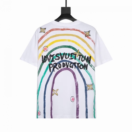 ルイヴィトンルイヴィトンユニセックス半袖Tシャツu02680ホワイト