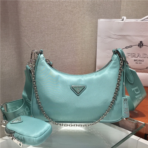 プラダ,22プラダレディースナイロンハボバッグ,2,B0342,ブルー