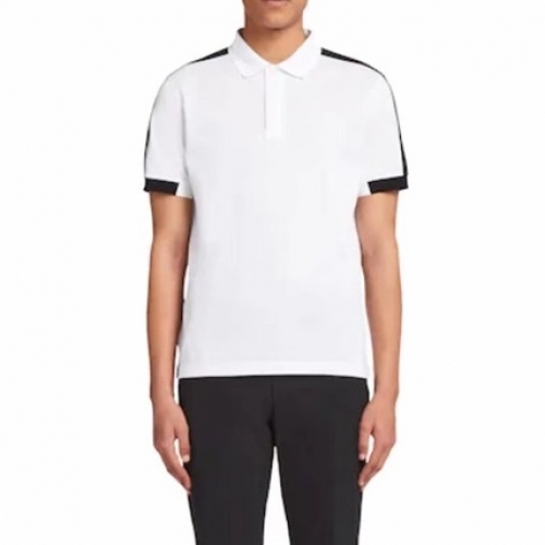 プラダプラダユニセックスベーシック半袖Tシャツa02205ホワイト