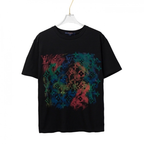 ルイヴィトンルイヴィトンユニセックス半袖Tシャツu02700ブラック