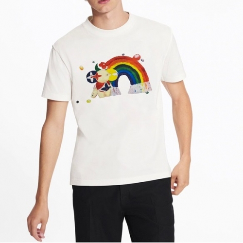 ルイヴィトンルイヴィトンユニセックス半袖Tシャツu02700ホワイト