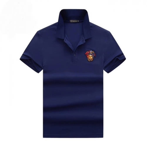 ヴェルサーチェヴェルサーチェメンズメデューサ半袖Tシャツr0804ネイビー