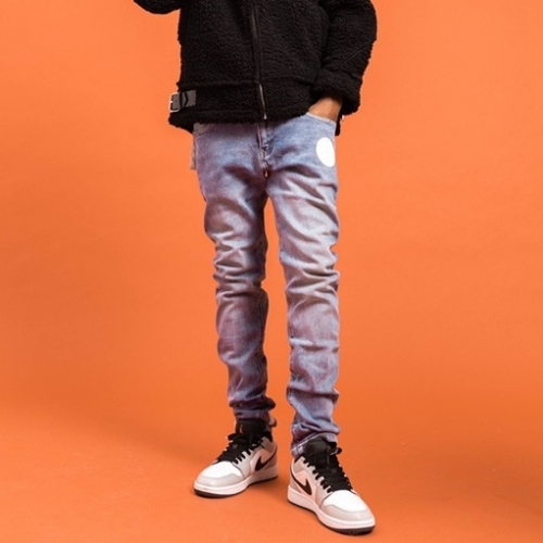 オフホワイトオフホワイトメンズデニムジーンズf0658ブルー