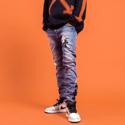 オフホワイトオフホワイトメンズデニムジーンズf0661ブルー