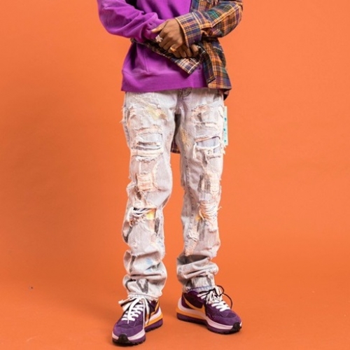 オフホワイトオフホワイトメンズデニムジーンズf0663ブルー