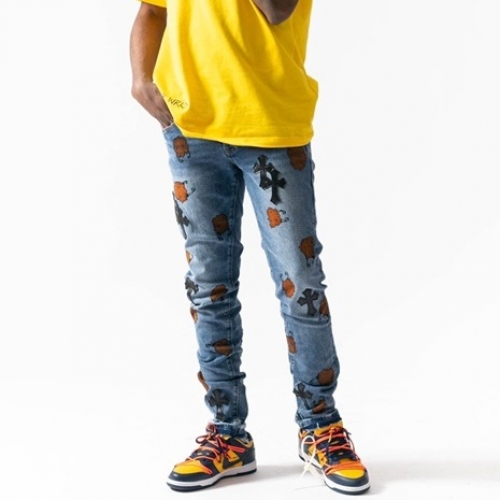 オフホワイトオフホワイトメンズデニムジーンズf0671ブルー