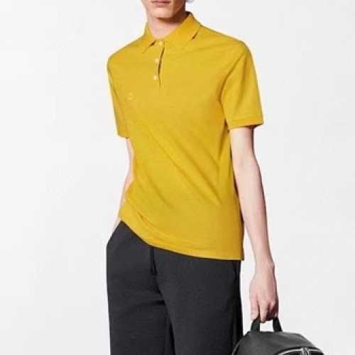 ルイヴィトンルイヴィトンユニセックス半袖Tシャツu02701.イエロー