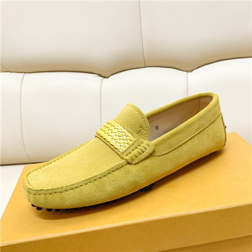 トッズメンズレザーローファー,S0231,イエロー