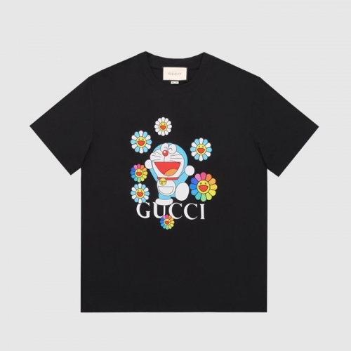 グッチユニセックス半袖Tシャツc03553ブラック