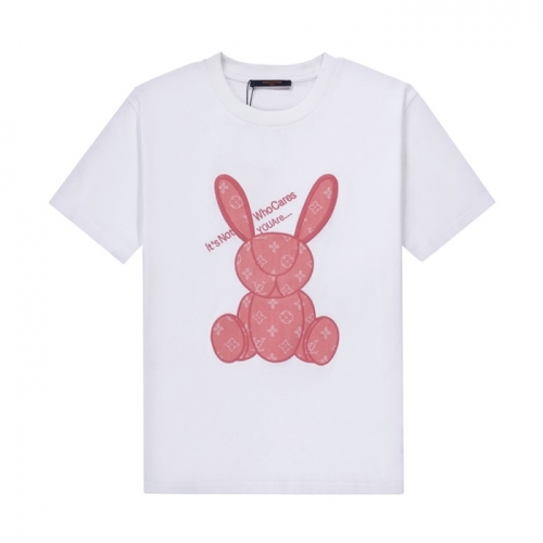 ルイヴィトンユニセックス半袖Tシャツu02710ホワイト