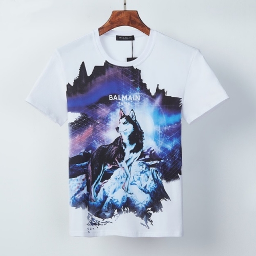 バルマンバルマンメンズコットン半袖Tシャツm0122ホワイト