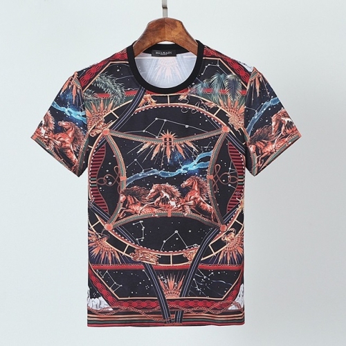 バルマンバルマンメンズコットン半袖Tシャツm0123ブラック