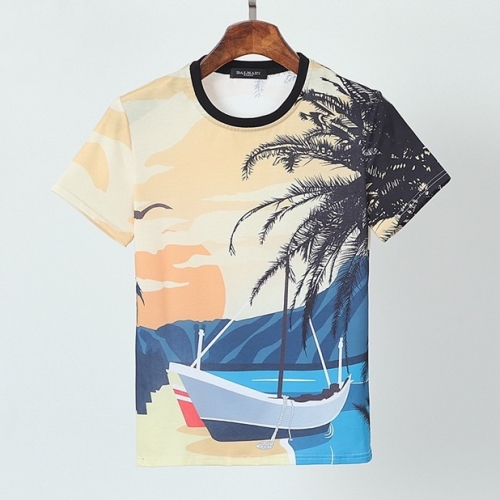 バルマンバルマンメンズコットン半袖Tシャツm0125ベージュ