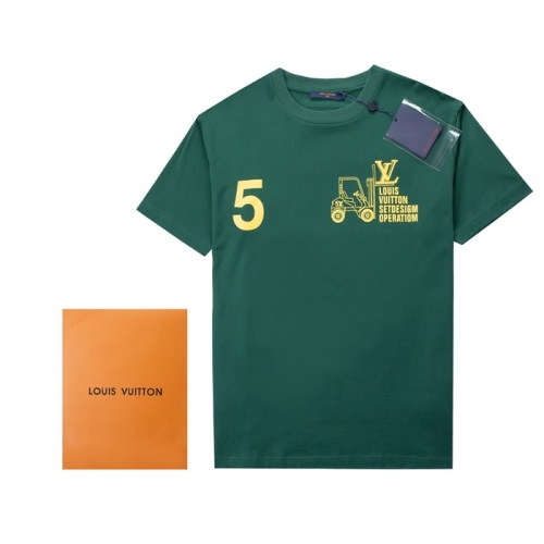 ルイヴィトンルイヴィトンユニセックス半袖Tシャツu02723グリーン