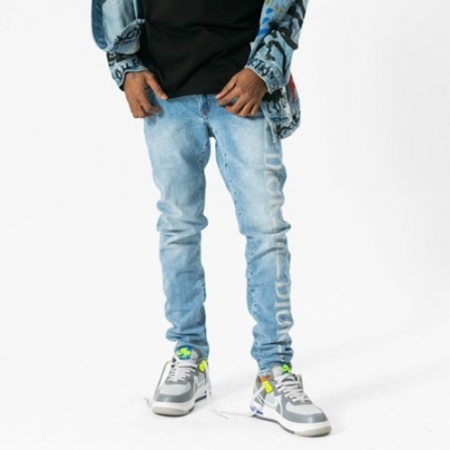 ディオールディオールメンズクラシックデニムジーンズo01186ブルー