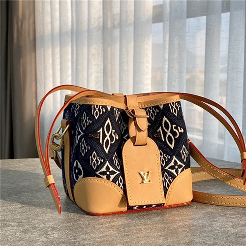 ルイヴィトン,12ルイヴィトンデニムノエパースミニバケットバッグ,12,B2301,ネイビー