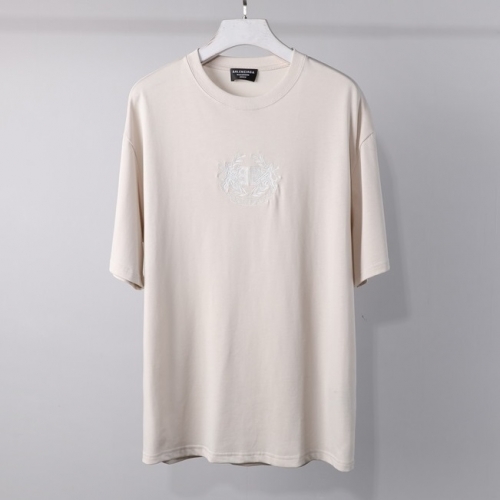 バレンシアガバレンシアガユニセックスコットン半袖Tシャツl0994アイボリー