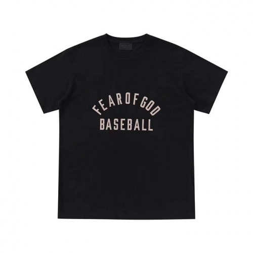 フィアオブゴッドフィアオブゴッドユニセックスミニマルコットン半袖Tシャツa0254ブラック