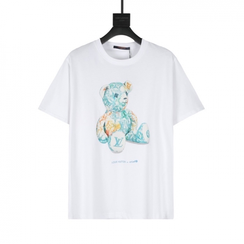 ルイヴィトンルイヴィトンユニセックス半袖Tシャツu02742ホワイト