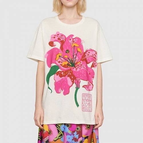 グッチユニセックス半袖Tシャツc03587アイボリー