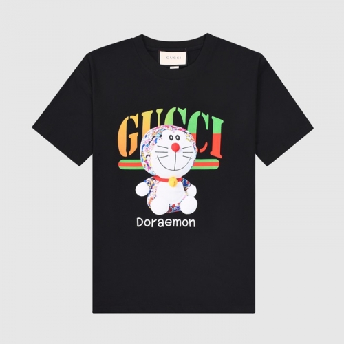 グッチユニセックス半袖Tシャツc03590ブラック