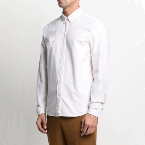 アミメンズカジュアルコットンシャツ0100