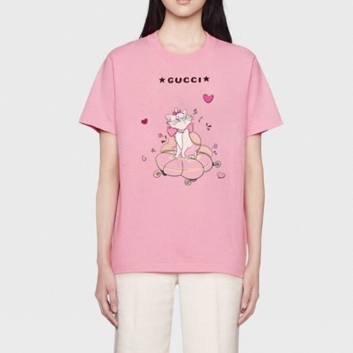 グッチユニセックス半袖Tシャツc03593ピンク