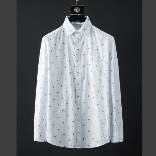 ヴェルサーチェヴェルサーチェメンズシルケットシャツr0814ホワイト