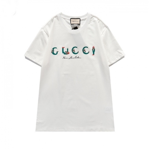 グッチユニセックス半袖Tシャツc03595.ホワイト