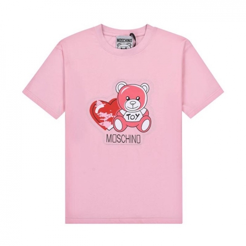 モスキーノモスキーノユニセックスコットン半袖Tシャツs01151ピンク