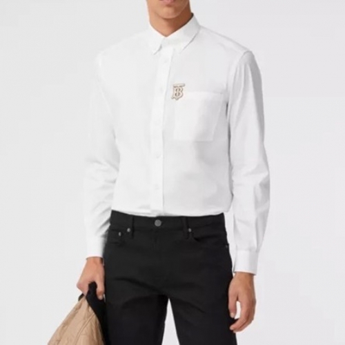 バーバリーバーバリーメンズヴィンテージベーシックシャツr03817.ホワイト