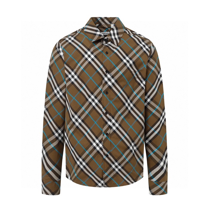 バーバリーバーバリーメンズヴィンテージベーシックシャツr03820ブラウン