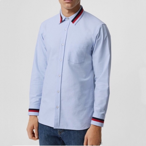 グッチグッチメンズカジュアルコットンシャツc03605ブルー