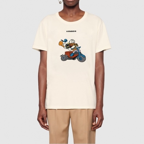 グッチユニセックス半袖Tシャツc03618アイボリー