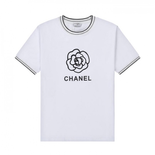 シャネル'シャネルユニセックス''コットン半袖Tシャツl0673ホワイト
