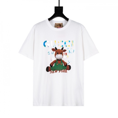 グッチユニセックス半袖Tシャツc03625アイボリー