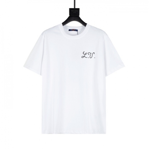 ルイヴィトンユニセックス半袖Tシャツu02762ホワイト