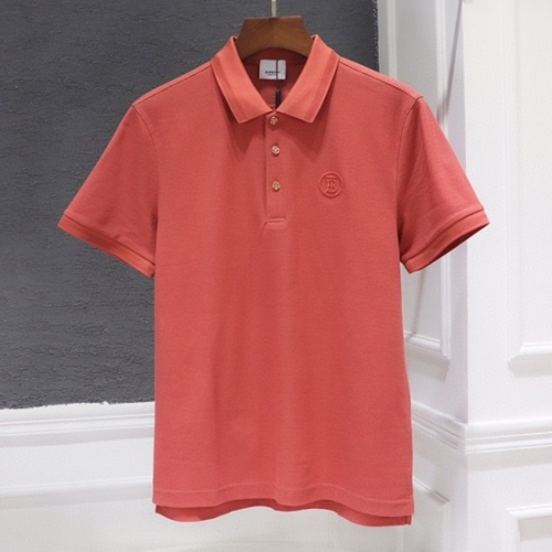 バーバリーメンズコットン半袖Tシャツr03848.オレンジ