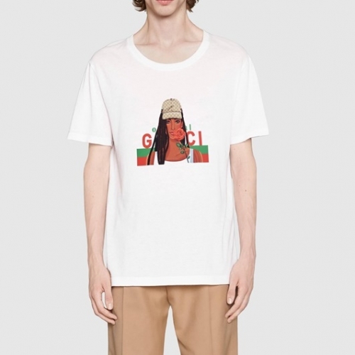 グッチユニセックス半袖Tシャツc03631ホワイト