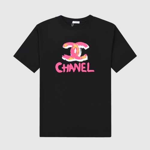 シャネル'シャネルユニセックス''コットン半袖Tシャツl0675ブラック
