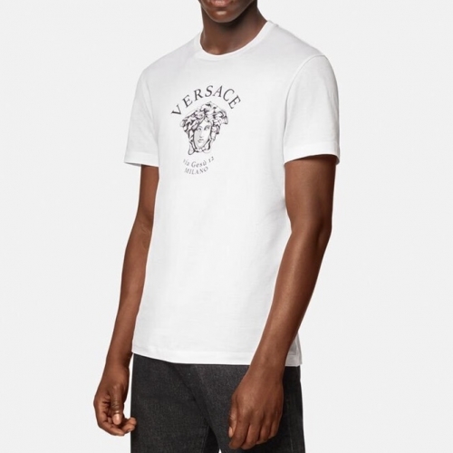 ヴェルサーチェメンズメデューサ半袖Tシャツr0816ホワイト