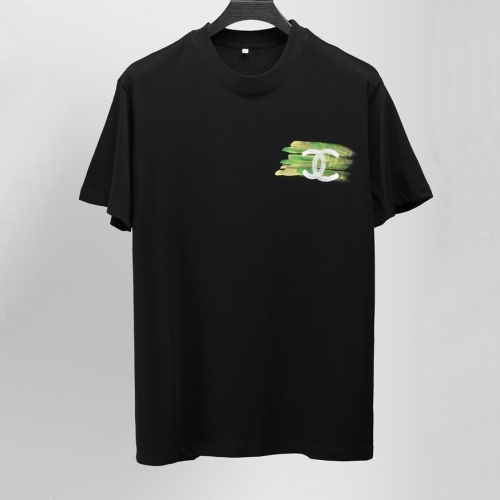 'シャネルユニセックス''コットン半袖Tシャツl0676ブラック