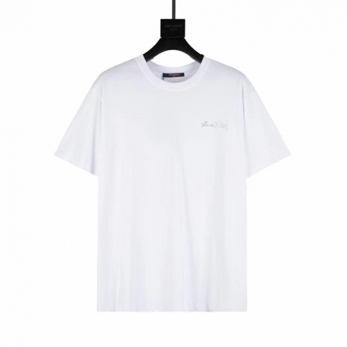ルイヴィトンユニセックス半袖Tシャツu02789ホワイト