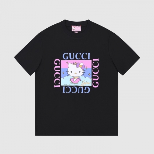 グッチユニセックス半袖Tシャツc03661ブラック