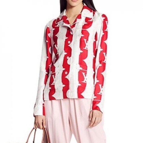 ルイヴィトンレディーストレンディシャツu02802レッド